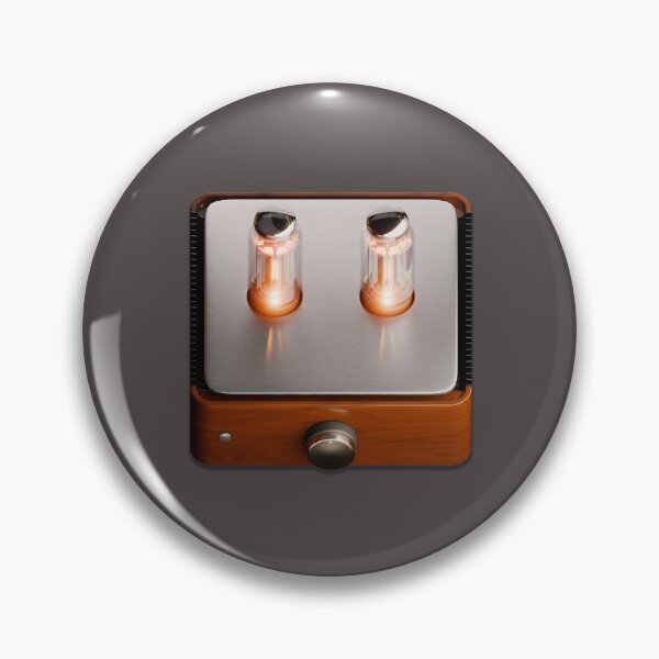 Item preview, Vintage Vacuum Tube Amplifier Icon - Retro Audio Design designed and sold by trepiu.
