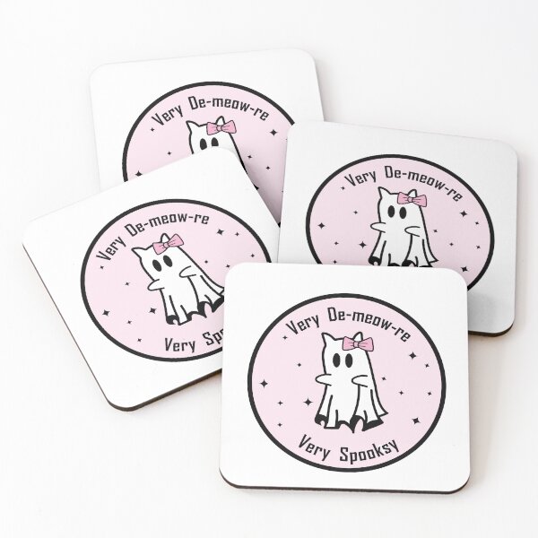 Item preview, Very demeowre very spooksy cat ghost designed and sold by thereallama.