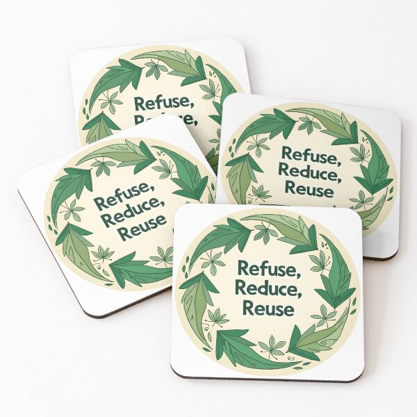 Item preview, Refuse, Reduce, Reuse, Zero Waste Circular Economy designed and sold by  MAD's Recreation Studio.