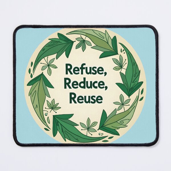 Item preview, Refuse, Reduce, Reuse, Zero Waste Circular Economy designed and sold by  MAD's Recreation Studio.