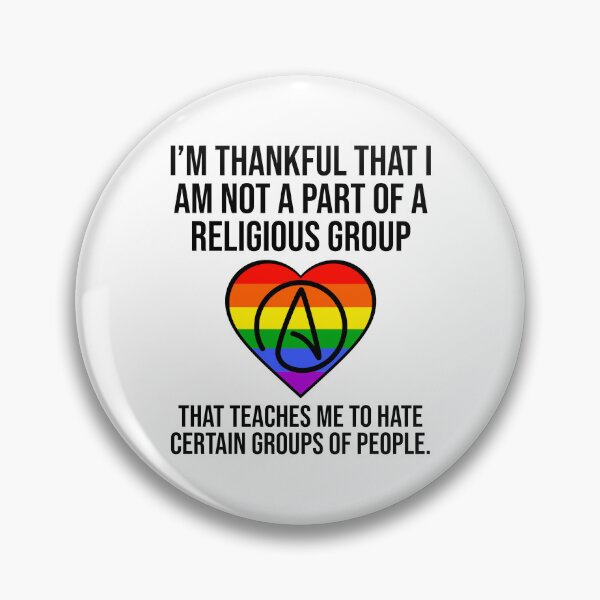 Item preview, I’m thankful that I am not a part of a hateful religion  designed and sold by Rachel the Artist .