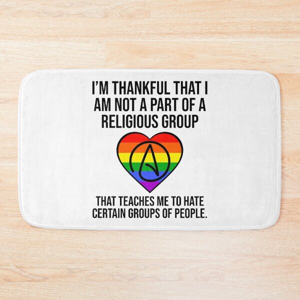 Item preview, I’m thankful that I am not a part of a hateful religion  designed and sold by Rachel the Artist .