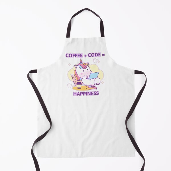 Item preview, Coffee + Code = Happiness Magical Unicorn designed and sold by Circle-Cats.