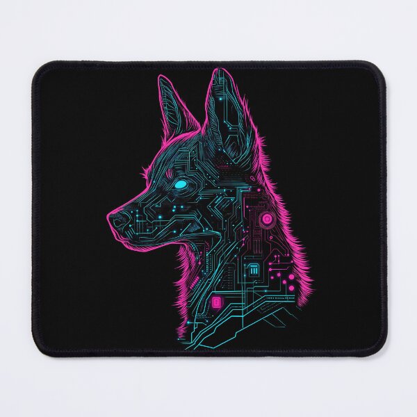Item preview, “Cyberpunk Canine: Circuit Dog” designed and sold by Art-Vortex-fr.