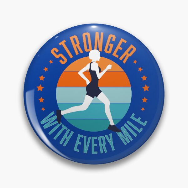 Item preview, Running Girl Motivational Stronger with every mile designed and sold by Sandra Brezina.