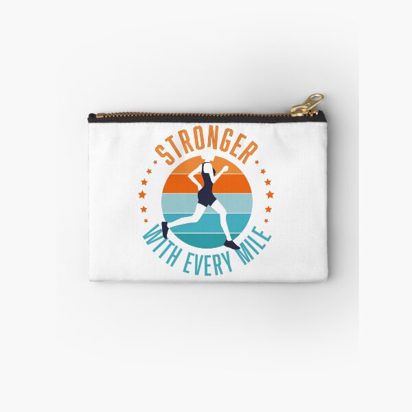 Item preview, Running Girl Motivational Stronger with every mile designed and sold by Sandra Brezina.
