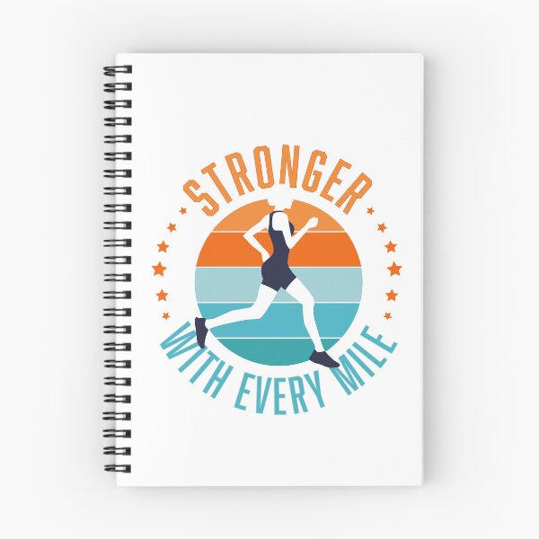 Item preview, Running Girl Motivational Stronger with every mile designed and sold by Sandra Brezina.