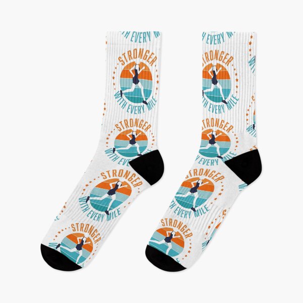Item preview, Running Girl Motivational Stronger with every mile designed and sold by Sandra Brezina.