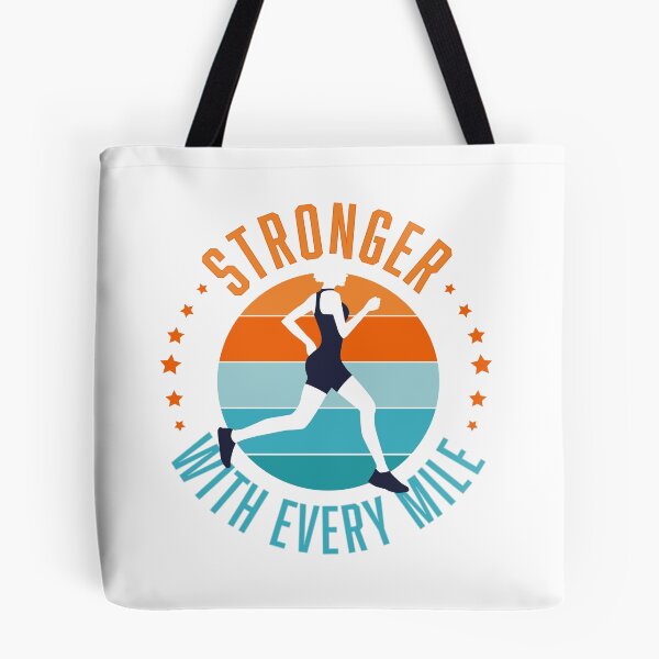 Item preview, Running Girl Motivational Stronger with every mile designed and sold by Sandra Brezina.