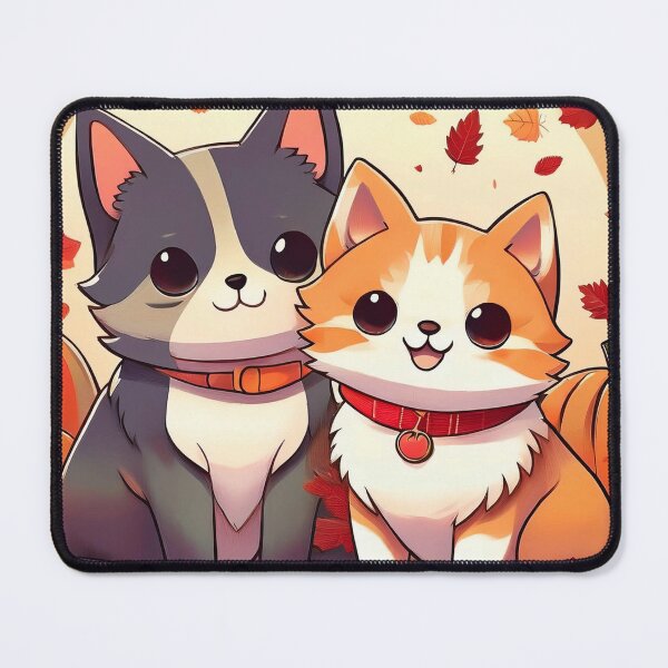 Item preview, “Autumn Pals: Charming Corgi and Husky Duo” designed and sold by EidansEmpire.