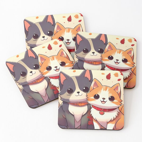 Item preview, “Autumn Pals: Charming Corgi and Husky Duo” designed and sold by EidansEmpire.