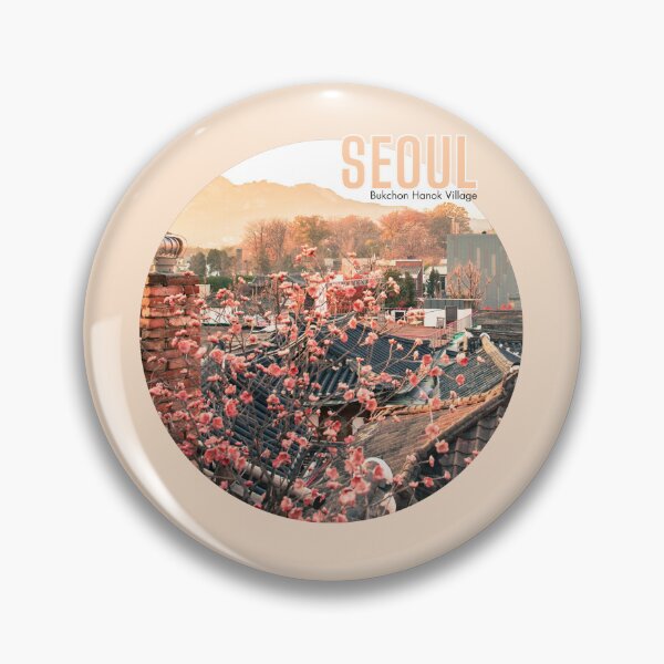 Item preview, Seoul Circle : Bukchon Hanok Village Sunset designed and sold by TRVLR Designs.