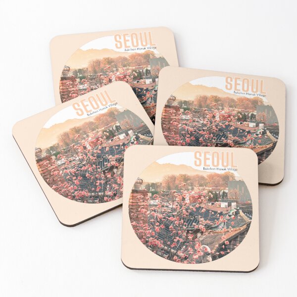 Item preview, Seoul Circle : Bukchon Hanok Village Sunset designed and sold by TRVLR Designs.