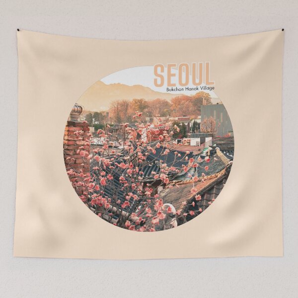 Item preview, Seoul Circle : Bukchon Hanok Village Sunset designed and sold by TRVLR Designs.