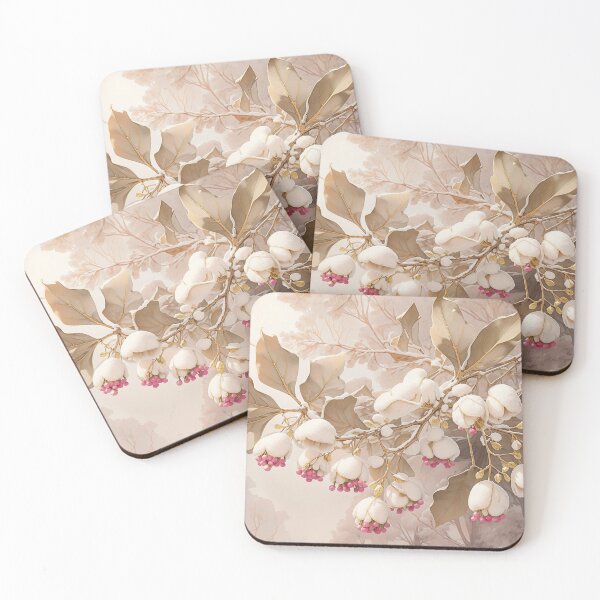 Item preview, Snowy Bell Flowers Pastel Christmas designed and sold by FlowerMeFlorals.