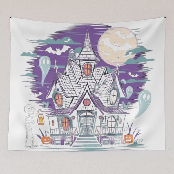 Item preview, Spooky Night: Haunted Halloween Scene designed and sold by XquisiteFashion.