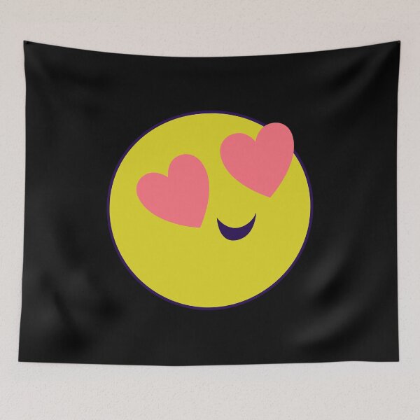 Item preview, Cute Heart Eyes Emoji - Adorable Love Icon Design designed and sold by TurtleDojo.
