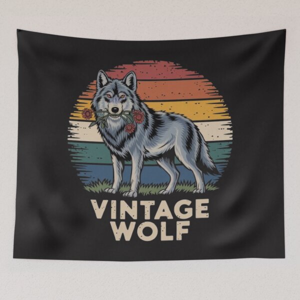 Item preview, Vintage wolf designed and sold by 123ks.