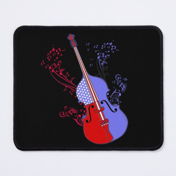 Item preview, Double Bass Player Men 4th Of July USA Contrabass designed and sold by DSWShirts.