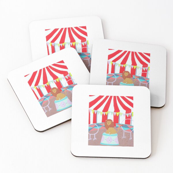 Item preview, Charming Circus Lion by Jemma Jamie Skidmore | Whimsical Carnival Art designed and sold by Jemma Jamie Skidmore.