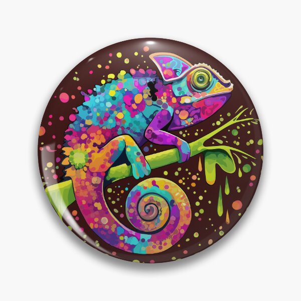 Item preview, Chameleon Paint Stains Watercolor Style designed and sold by BluedarkArt.
