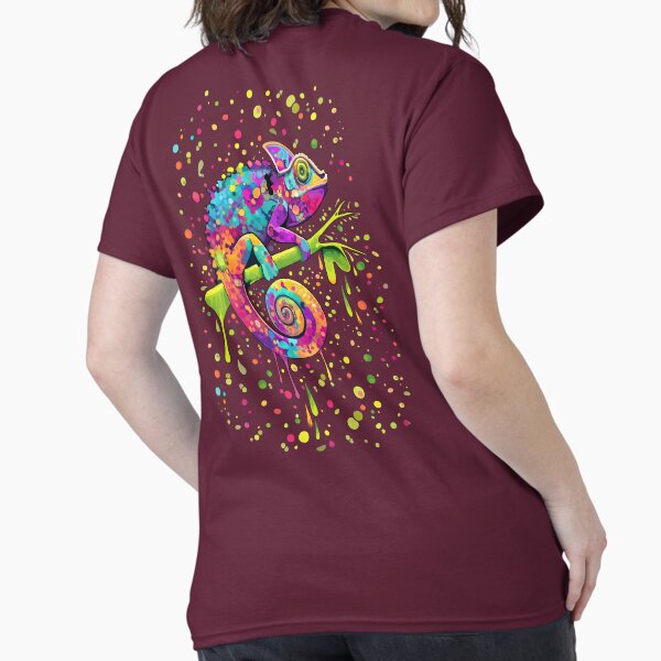 Chameleon Paint Stains Watercolor Style Classic T-Shirt