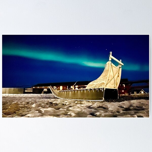Item preview, Aurora Borealis Northern Lights In Greenland designed and sold by GraTEEtude.