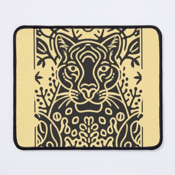 Item preview, Matisse-inspired illustration featuring a sleek panther designed and sold by 123ks.