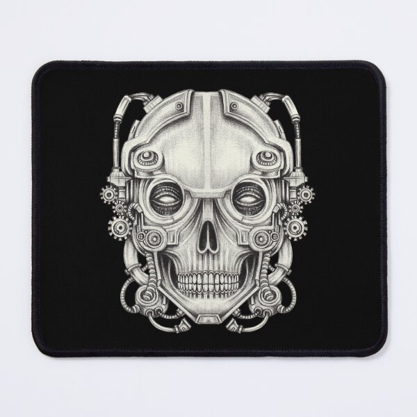 Item preview, Cyberpunk skull surreal art. designed and sold by Jiwsurreal.