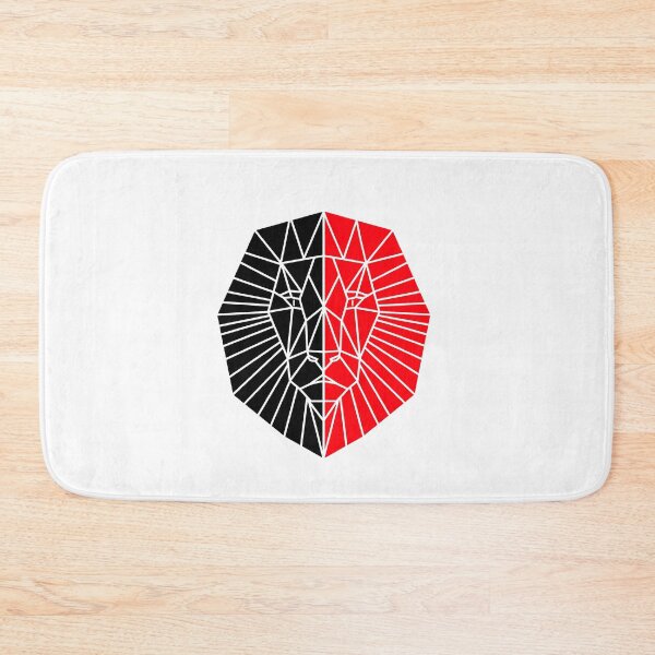 Item preview, Black And Red Lion Head - GEOMETRIC LION designed and sold by Sartoris Art.