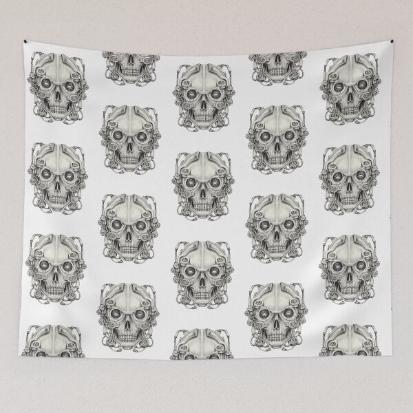Item preview, Cyberpunk skull surreal art. designed and sold by Jiwsurreal.