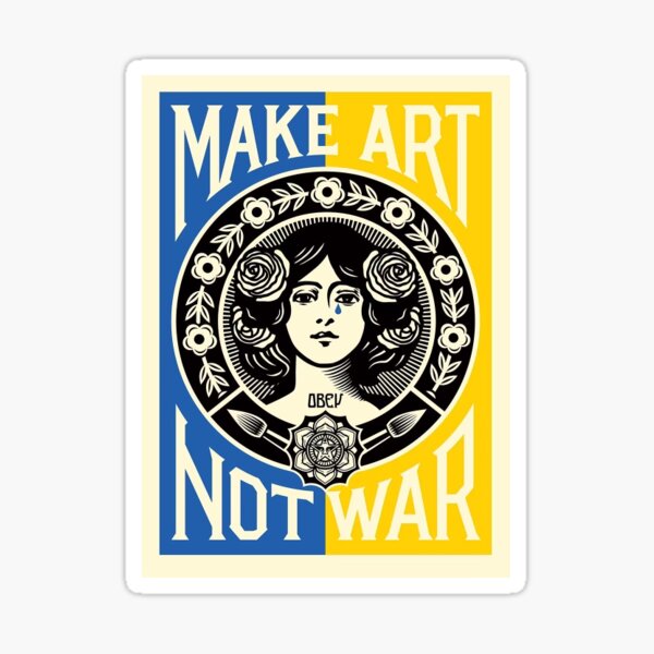 Item preview, Make art not war designed and sold by collosus412.