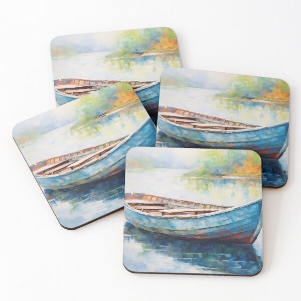 Item preview, Gouache - Boat designed and sold by KootenayDesigns.