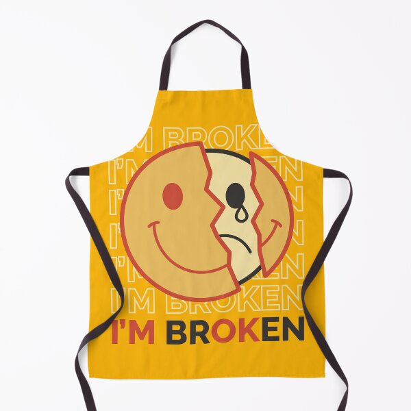 Item preview, "I'm Broken | Sad Emoji with Broken Happy Face designed and sold by TurtleDojo.