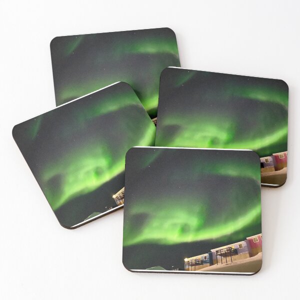 Item preview, Northern Lights Dancing in The Ilulissat Greenland Night Sky designed and sold by GraTEEtude.