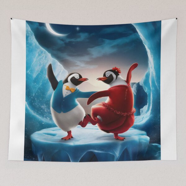 Item preview, Penguins dance. designed and sold by MyHappyArtShop.