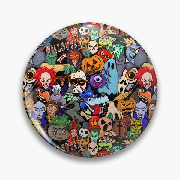 Artikelvorschau, Gekritzel-Halloween-Musterfarbe entworfen und verkauft von Themys24.