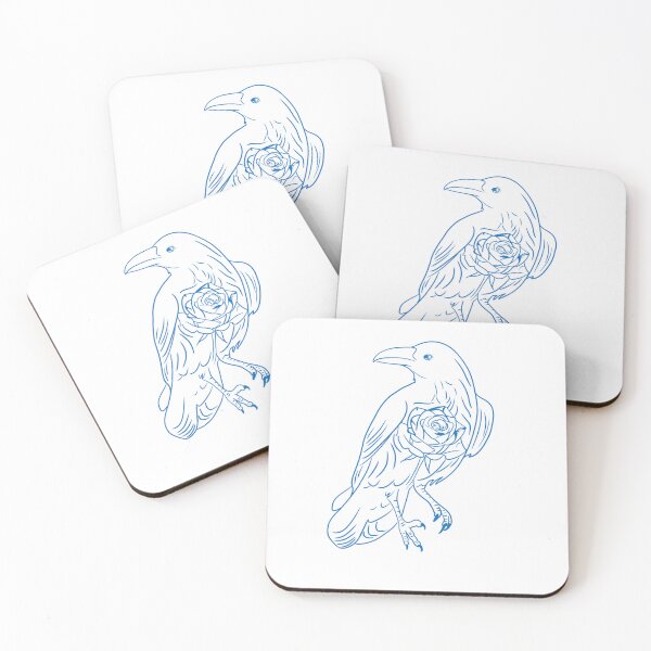 Item preview, Blue Rose Crow designed and sold by LSchultzeArt.