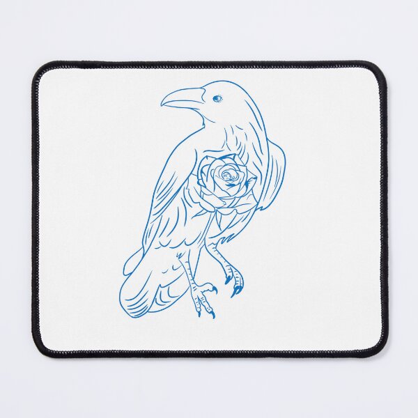 Item preview, Blue Rose Crow designed and sold by LSchultzeArt.