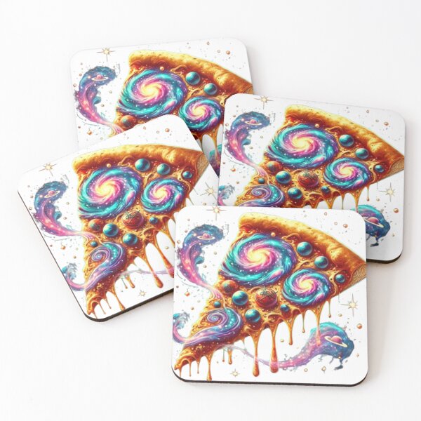 Item preview, Galaxy Slice Pizza: A Magical Cosmic Treat Design designed and sold by CanvasWhimsy.