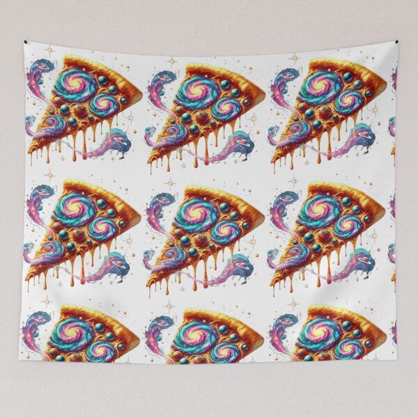 Item preview, Galaxy Slice Pizza: A Magical Cosmic Treat Design designed and sold by CanvasWhimsy.