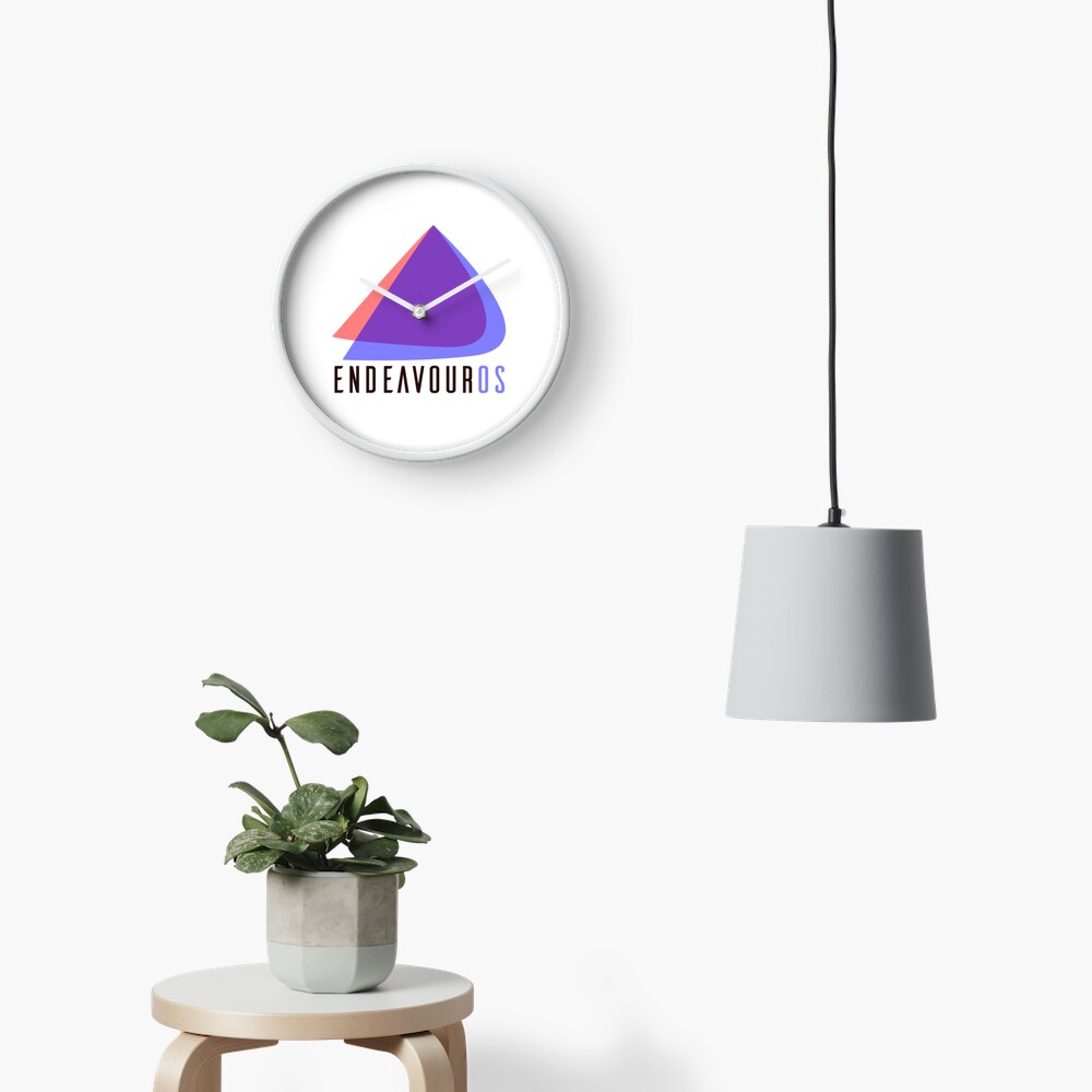 Item preview, Clock designed and sold by EndeavourOS.