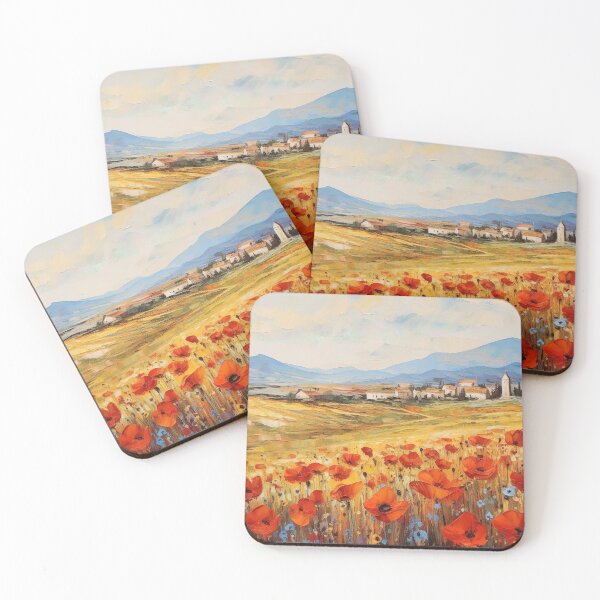 Item preview, Gouache - Castelluccio designed and sold by KootenayDesigns.
