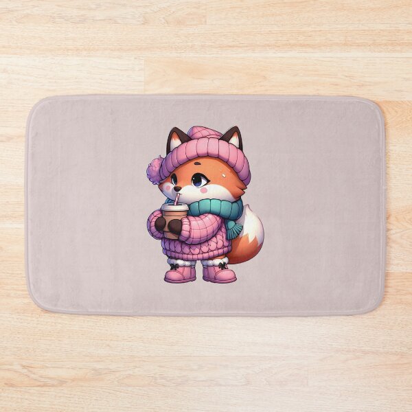 Item preview, Cozy Fox in Winter Outfit with Hot Drink designed and sold by Kwanbaba21.