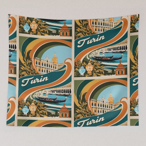 Item preview, Turin Italy Vintage Travel Tourism  designed and sold by TravelersGems.