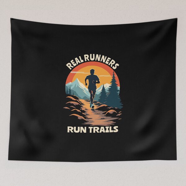 Item preview, Real Runners Run Trails - Trail Running designed and sold by HandicraftArt.