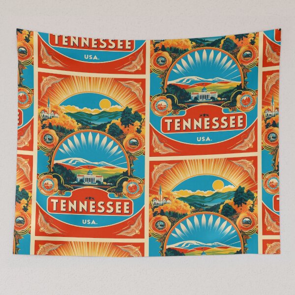Item preview, Tennessee USA American Vintage Travel Tourism  designed and sold by TravelersGems.