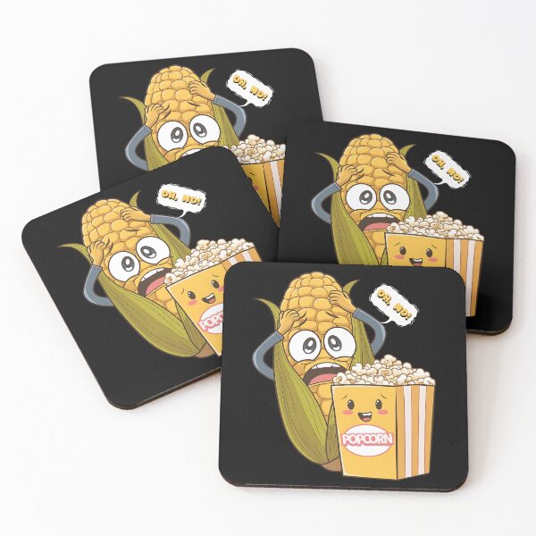 Item preview, OH, NO! CORNCOB SCARED OF SEEING NEXT STEP OF ITS EVOLUTION TO POPCORN designed and sold by justyna-s28.