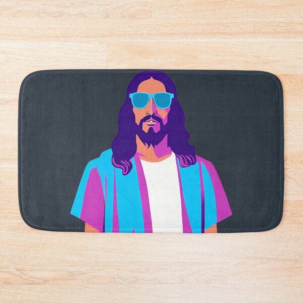 Item preview, Heavenly Cool Jesus with Retro Sunglasses Pop Art T-Shirt D18 designed and sold by pixelandcrafted.