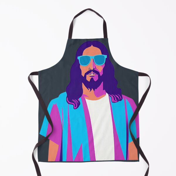 Item preview, Heavenly Cool Jesus with Retro Sunglasses Pop Art T-Shirt D18 designed and sold by pixelandcrafted.
